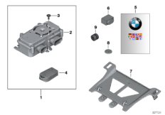 Доосн. системой охранной сигнализации для BMW K70 F 700 GS 17 (0B06, 0B16) 0 (схема запасных частей)