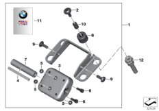 Дооснащение навигатором для BMW K71 F 800 GT 17 (0B53, 0B63) 0 (схема запасных частей)