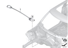 Распорка стоек для BMW R56N Coop.S JCW N18 (схема запасных частей)