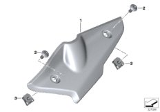 Крышка корпуса дроссельной заслонки Л для MOTO K23 R nineT Scrambler (0J31, 0J33) 0 (схема запасных частей)