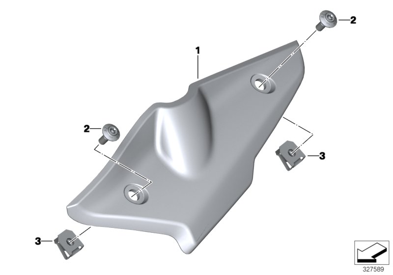 Крышка корпуса дроссельной заслонки Л для MOTO K23 R nineT Scrambler (0J31, 0J33) 0 (схема запчастей)