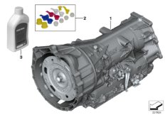АКПП GA8HP45Z - привод на все колеса для BMW F26 X4 35iX N55 (схема запасных частей)