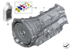 АКПП GA8HP45Z - привод на все колеса для BMW F11 525dX N47S1 (схема запасных частей)