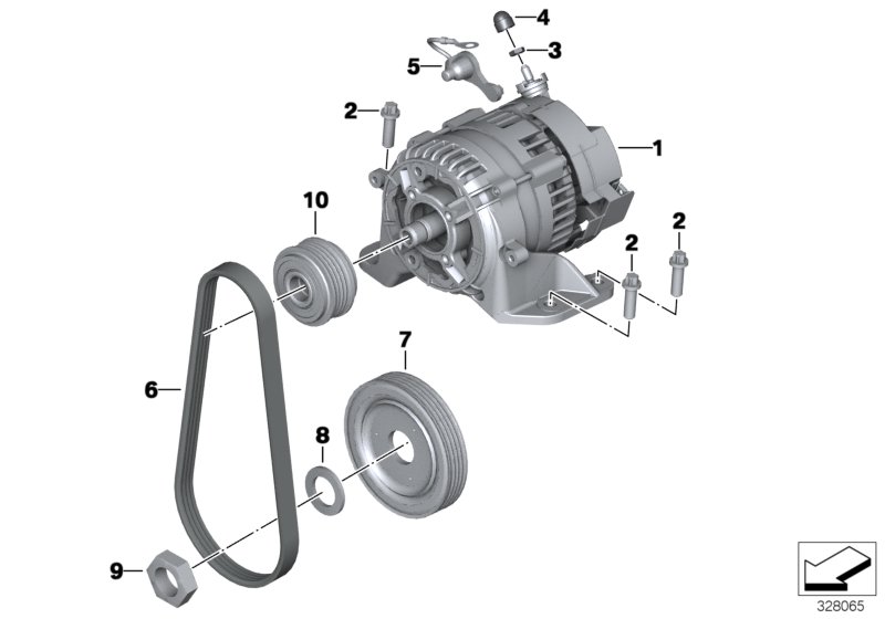 генератор для MOTO K26 R 1200 RT 10 (0430,0440) 0 (схема запчастей)