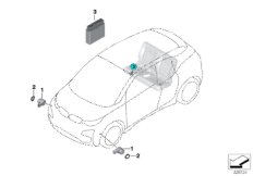 Парковочный ассистент PMA для BMW I01N i3 94Ah IB1 (схема запасных частей)