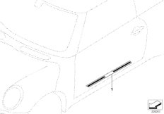 Накладка порога для BMW R59 Cooper N16 (схема запасных частей)