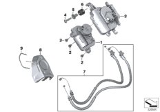 Заслонка глушителя для BMW K47 S 1000 R 17 (0D52, 0D62) 0 (схема запасных частей)