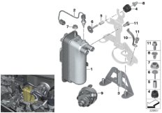 Э/нагр.проточного действия/насос ОЖ для BMW I01 i3 60Ah IB1 (схема запасных частей)