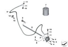 Привод управления сцеплением для BMW A40 A40 (9X01, 9X02) 0 (схема запасных частей)