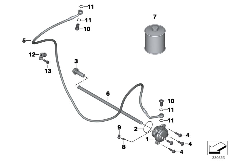 Привод управления сцеплением для MOTO A40 A40 (9X01, 9X02) 0 (схема запчастей)