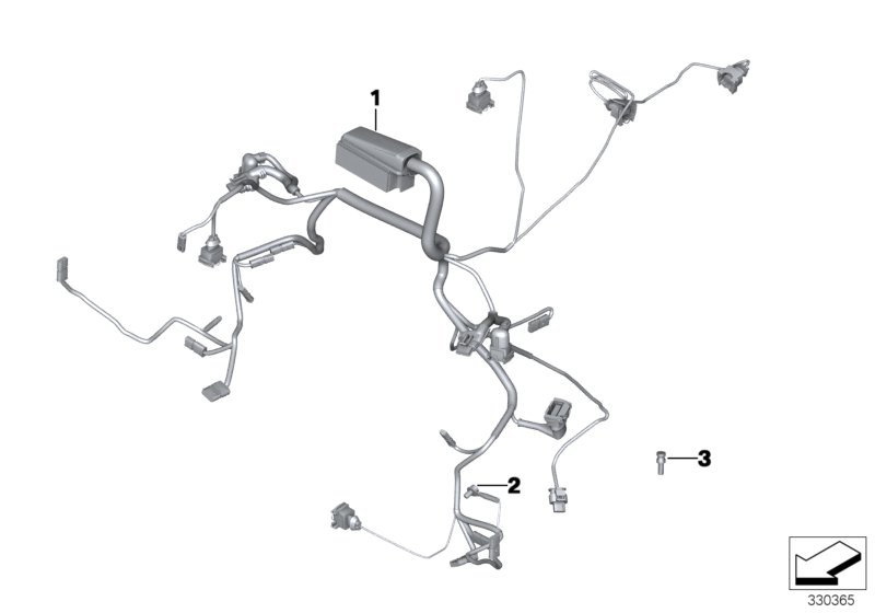 ЖГУТ ПРОВОДОВ ДВИГАТЕЛЯ для BMW K23 R nineT Scrambler (0J31, 0J33) 0 (схема запчастей)