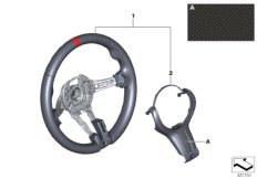 Рул.колесо M Performance II без диспл. для BMW F34N 320iX B48 (схема запасных частей)