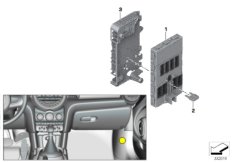 ЭБУ Body Domain Controller BDC для BMW F54N One B38B (схема запасных частей)