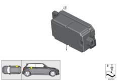Дистанционное радиоуправление приемника для MINI F54 Cooper S ALL4 B48C (схема запасных частей)