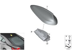 Детали антенны для BMW I12N i8 B38X (схема запасных частей)