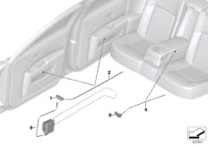 Светодиодный модуль / световод для BMW RR4 Ghost EWB N74R (схема запасных частей)