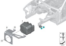 Автомобильный звуковой генератор для BMW F30 Hybrid 3 N55 (схема запасных частей)