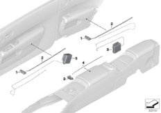 Светодиодный модуль / световод для BMW RR5 Wraith N74R (схема запасных частей)
