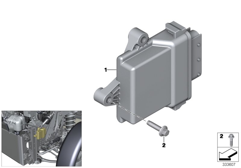 Блок управления тепловым насосом для BMW I01N i3 120Ah IB1 (схема запчастей)