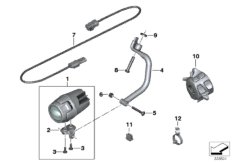 Дооснащение светодиодными доп.фарами для MOTO K48 K 1600 GT (0601,0611) 0 (схема запасных частей)