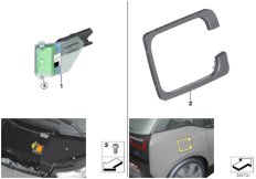 Индикация состояния зарядки для BMW I01N i3 120Ah IB1 (схема запасных частей)