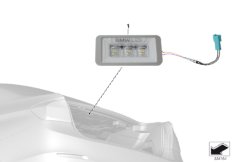BMW Gepäckraumleuchte LED для BMW F02N 740LiX N55 (схема запасных частей)