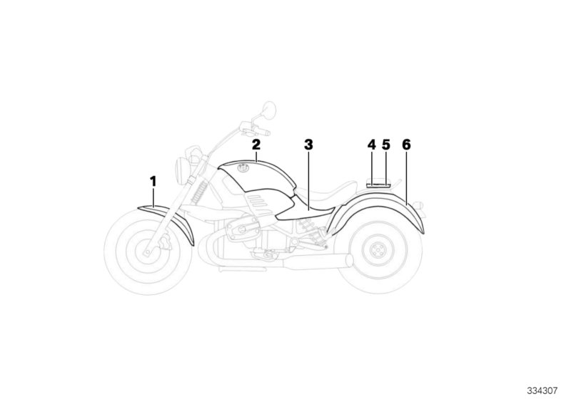 Загрунтованные детали для BMW 59C2 R 1200 Montauk 03 (0309,0319) 0 (схема запчастей)