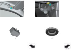 Детали устройства громкой связи для BMW I01N i3 94Ah Rex XB4 (схема запасных частей)