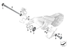 Подшипники кач.рычага заднего колеса для BMW K18 C 600 Sport (0131, 0132) 0 (схема запасных частей)
