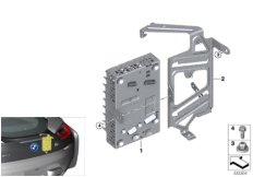 Усилитель/кронштейн для BMW I12N i8 B38X (схема запасных частей)