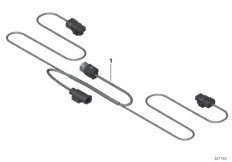 Жгут проводов дополнительной фары для BMW K75 F 800 GS Adve. (0B05, 0B15) 0 (схема запасных частей)