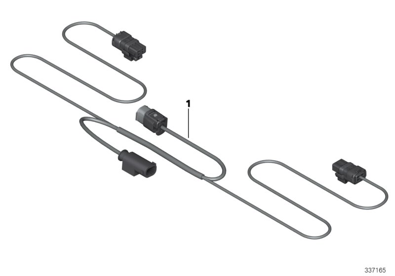 Жгут проводов дополнительной фары для MOTO K75 F 800 GS Adve. (0B05, 0B15) 0 (схема запчастей)