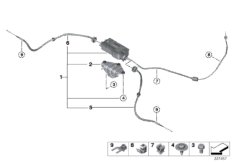 Стояночный тормоз/исполнительный узел для BMW F15 X5 35iX N55 (схема запасных частей)