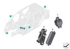 Surround View для BMW F16 X6 50iX 4.4 N63N (схема запасных частей)