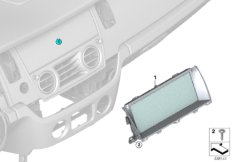 Центральный информационный дисплей для BMW RR4 Ghost N74R (схема запасных частей)
