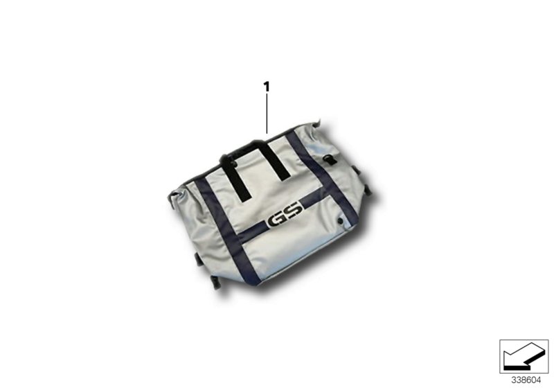 Сумка в алюминиевый чемодан / топкейс для BMW K72 F 800 GS 08 (0219,0229) 0 (схема запчастей)