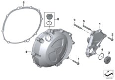 Крышка картера двигателя П для MOTO K42 HP4 (0D01, 0D11) 0 (схема запасных частей)