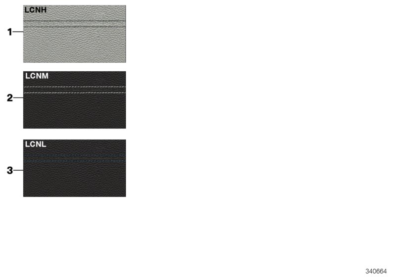 Стр.с образц.цвет обивки контрастн.шов для BMW E93N 325d N57 (схема запчастей)