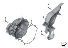 Крышка картера двигателя П для BMW K73 F 800 R (0217,0227) 0 (схема запасных частей)