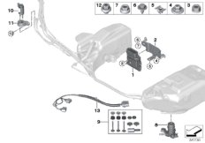 SCR, электронные компоненты для BMW F31N 318dX B47 (схема запасных частей)