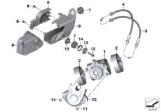 Заслонка глушителя для BMW K255 R 1200 GS Adve. 10 (0470,0480) 0 (схема запасных частей)