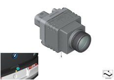 Видеокамера заднего хода для BMW I01 i3 60Ah IB1 (схема запасных частей)