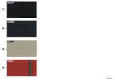 Стр.с образц.цветов обивки M Sportpaket для BMW F21 125i N20 (схема запасных частей)
