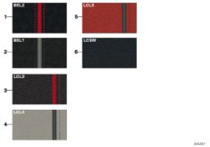 Стр.с образц.цветов обивки Sport Line для BMW F20 118dX N47N (схема запасных частей)