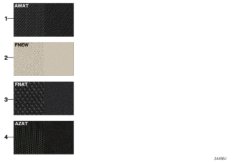 Образцовая сторона, цвета обивки, ткань для BMW F07 535iX N55 (схема запасных частей)