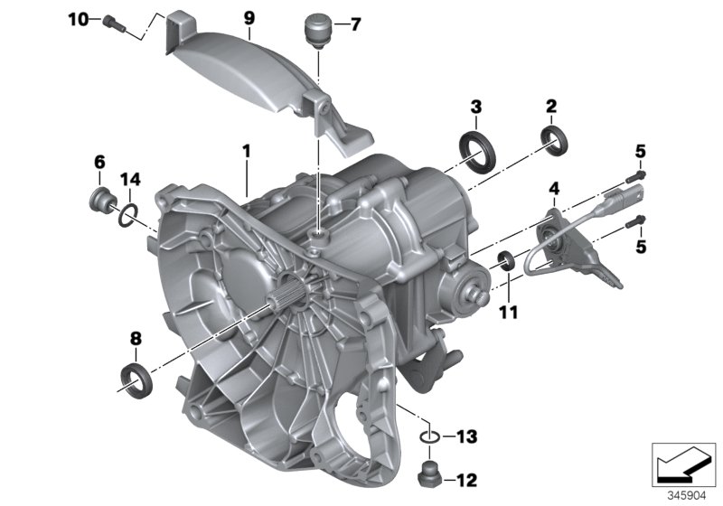 МКПП для BMW K23 R nineT Scrambler (0J31, 0J33) 0 (схема запчастей)