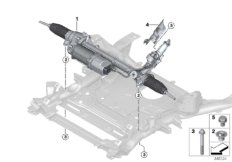 Электрическое рулевое управление для BMW F15 X5 25d B47 (схема запасных частей)