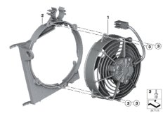 Вентилятор для BMW R131 G 650 GS 11 (0188,0189) 0 (схема запасных частей)