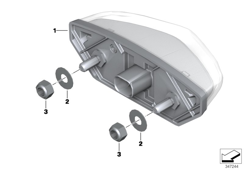 Светодиодный блок задних фонарей для MOTO K16 G 450 X (0145) 0 (схема запчастей)