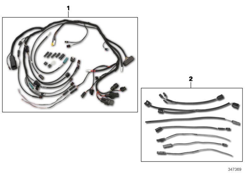 Жгут проводов HP Race для BMW K46 S 1000 RR 10 (0507,0517) 0 (схема запчастей)